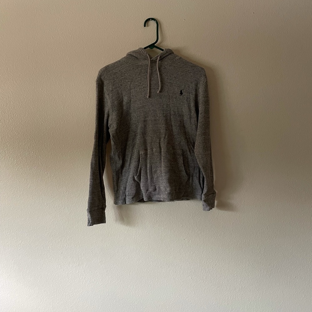 Ralph Lauren grey hooded sweatshirt
